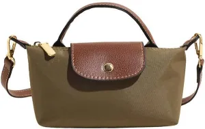 Women's color matching messenger bag small mini bag with adjustable shoulder strap for daily use in light shoulder travel