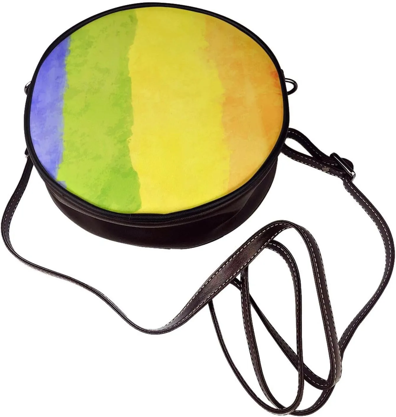 Womens Crossbody Shoulder Bag Circle Purse Clutch Evening Small PU Leather Handbag Fashion Wallet