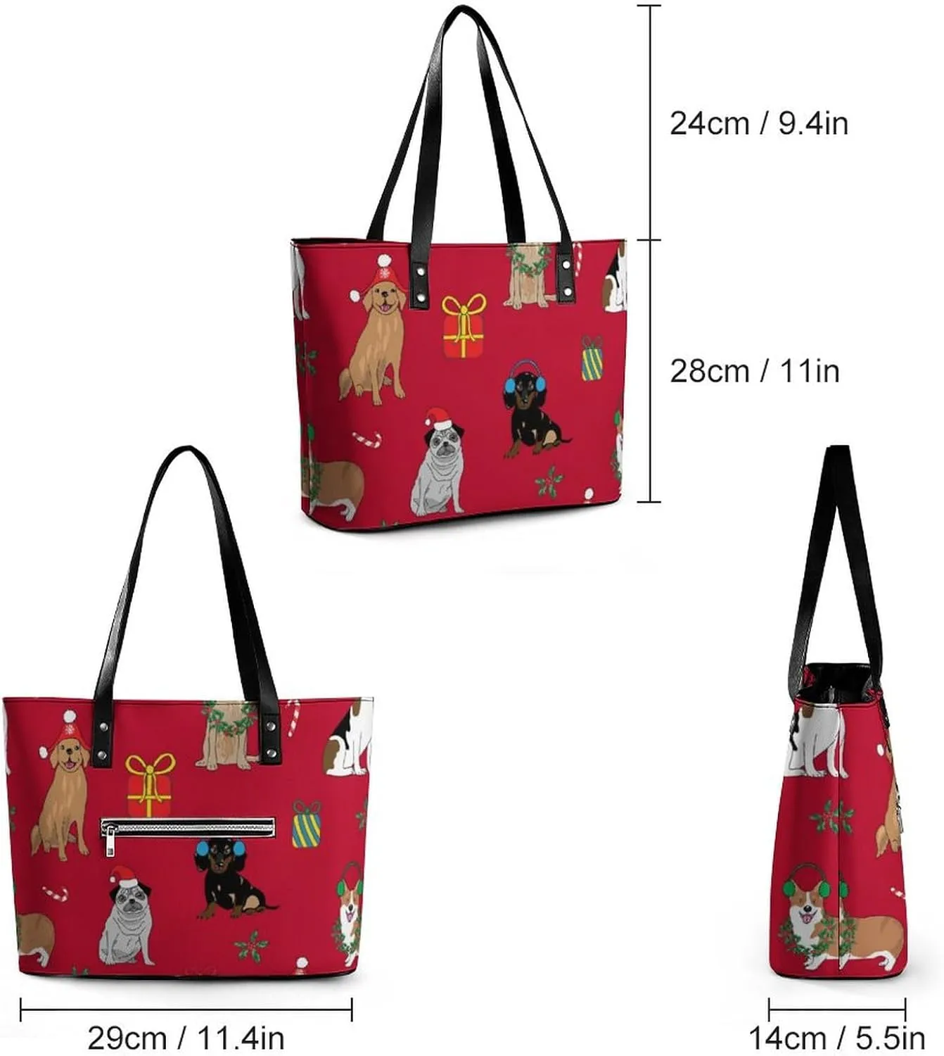 Women's Fashion Large Satchel Tote Bag Casual Shoulder Bag Soft Leather Purse