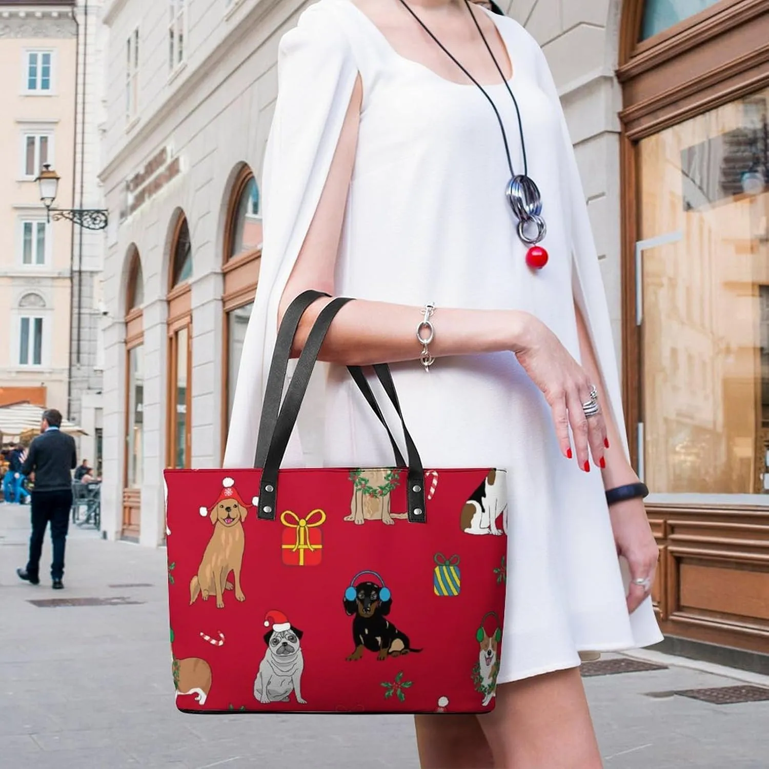 Women's Fashion Large Satchel Tote Bag Casual Shoulder Bag Soft Leather Purse