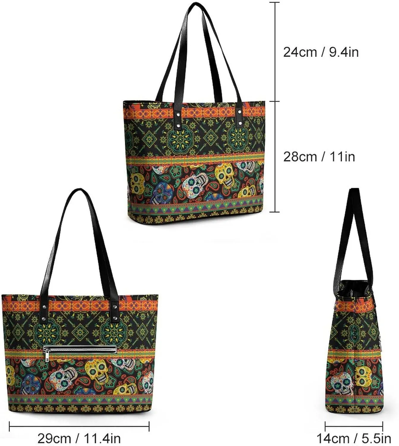 Women's Fashion Large Satchel Tote Bag Casual Shoulder Bag Soft Leather Purse