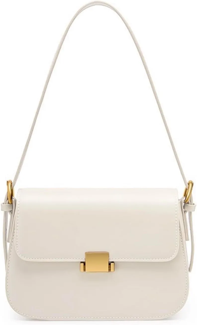 Women's genuine leather shoulder bag, crossbody hand-held small square bag handbag, genuine leather tofu wallet