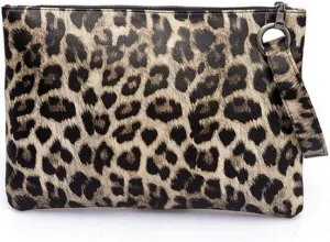 Womens Oversized Clutch Bag Purse Pu Leather Evening Wristlet Handbag
