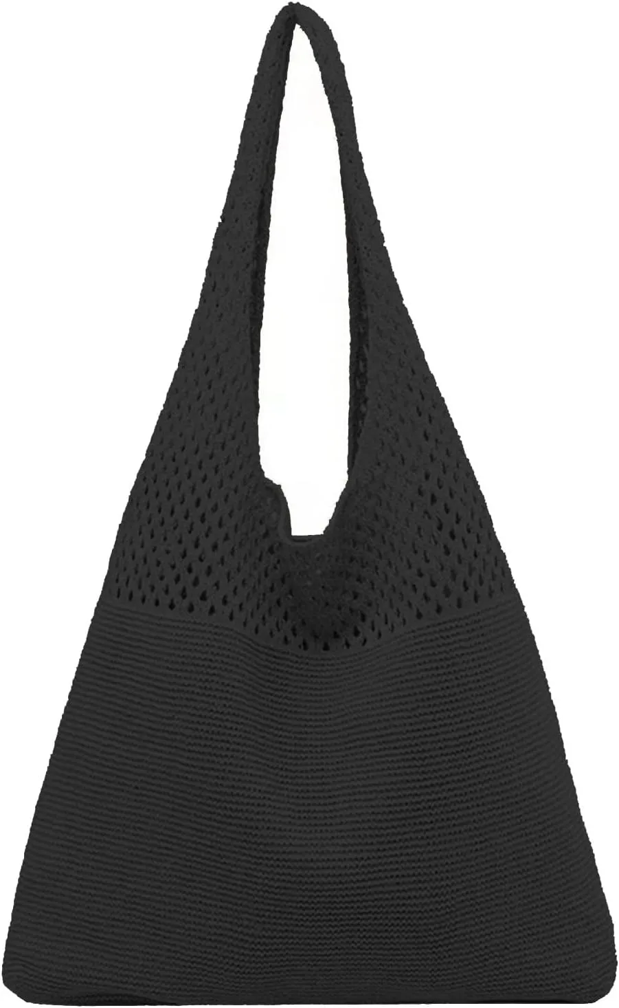 Women's Shoulder Bag, Crochet Tote Bag Vintage Fashion Crossbody Handbags Y2K Mesh Beach Bags, Purses for Women Trendy
