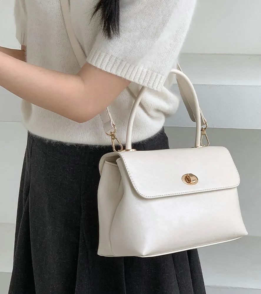 Women's Shoulder Crossbody Bag Handbag Retro Designer Purse Soft PU Leather Handbag Satchel Small Tote Bag