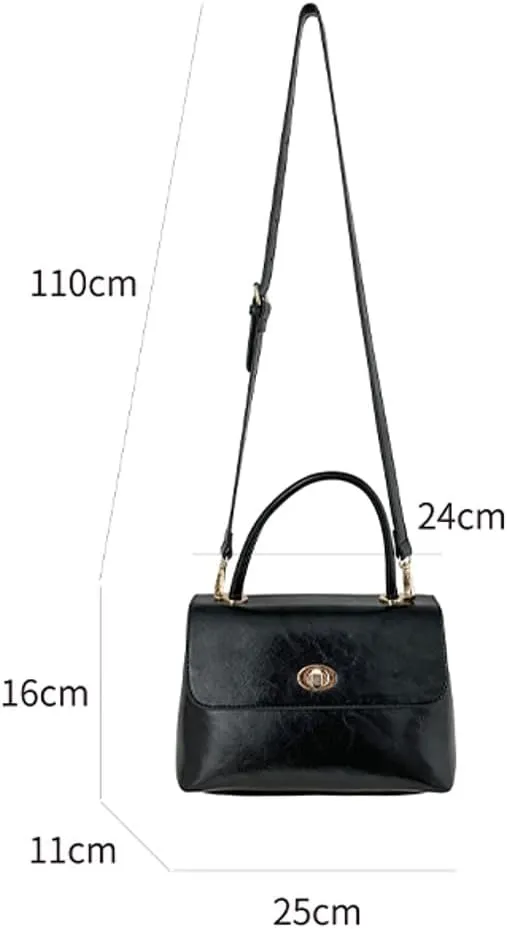 Women's Shoulder Crossbody Bag Handbag Retro Designer Purse Soft PU Leather Handbag Satchel Small Tote Bag