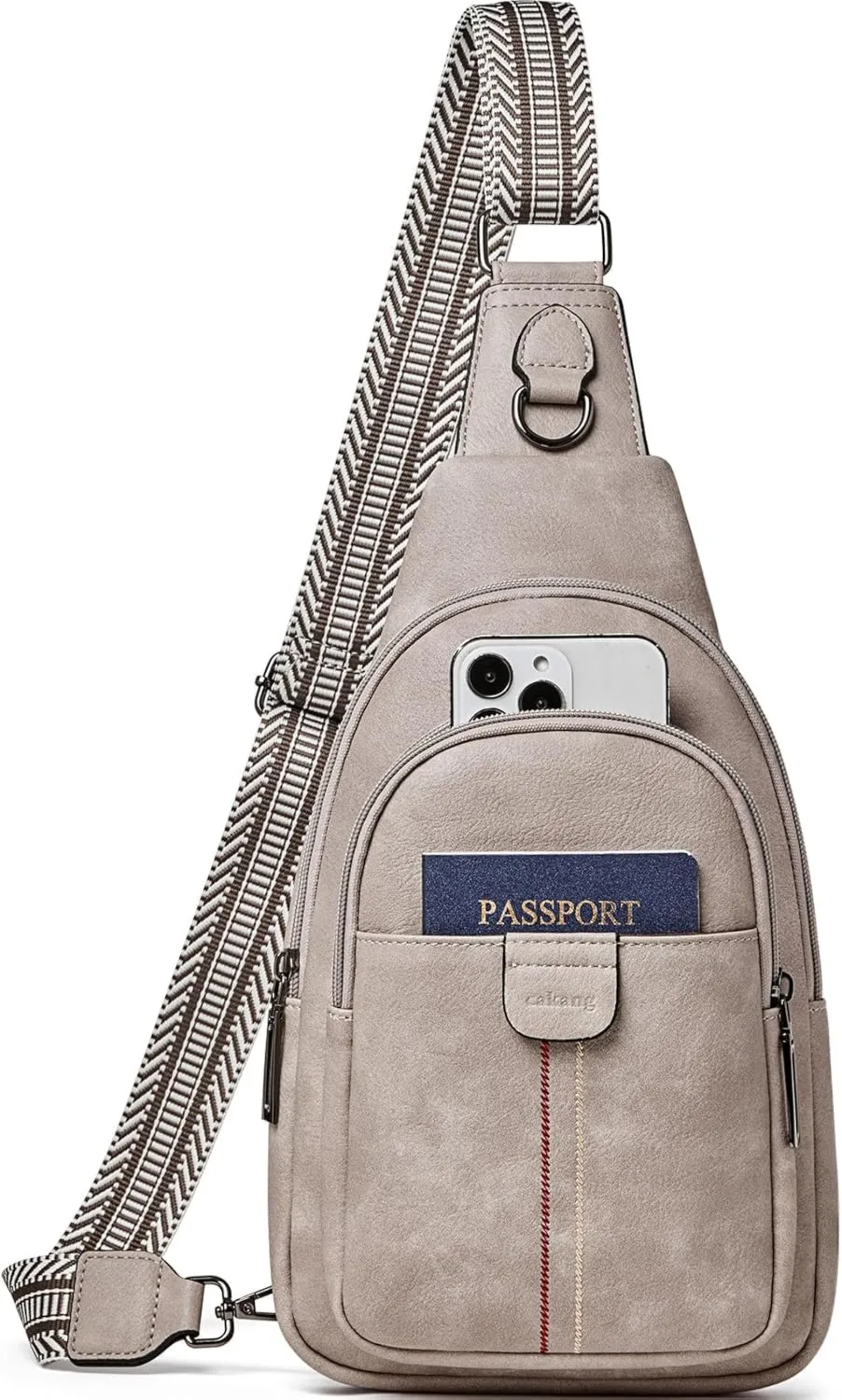 Womens Sling Bag Crossbody Bags for Women Vegan Leather Sling Backpack Daypack Fanny Pack Crossbody Purse Travel