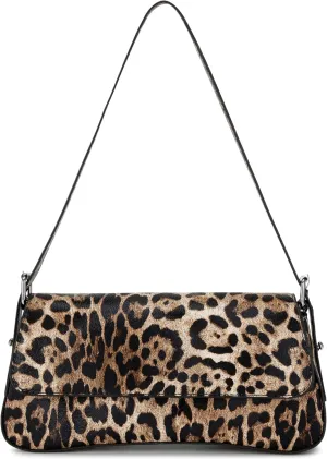 Women's Small Retro Vintage Vegan Leather Flap Shoulder Bag