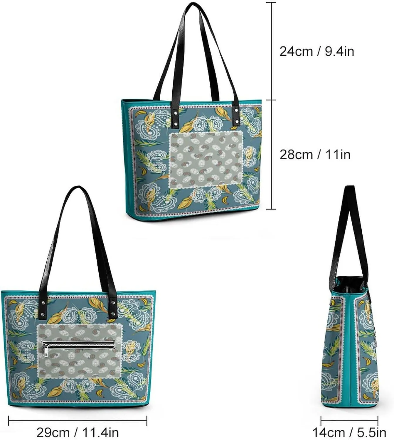 Women's Soft Leather Handbag Tote Purses Shoulder Bucket Bag
