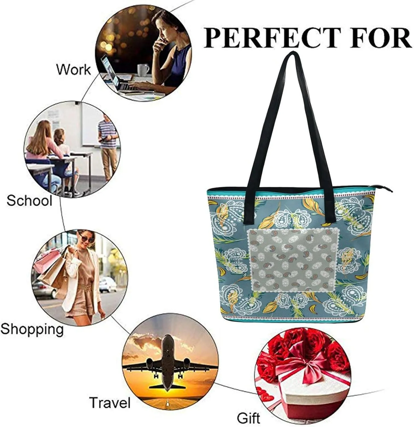 Women's Soft Leather Handbag Tote Purses Shoulder Bucket Bag