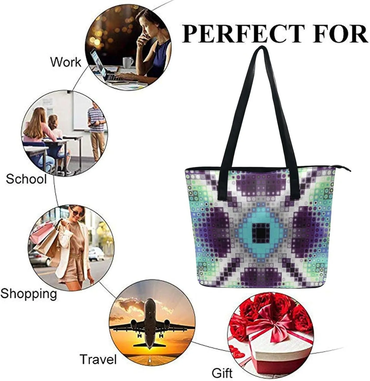 Women's Soft Leather Handbag Tote Purses Shoulder Bucket Bag
