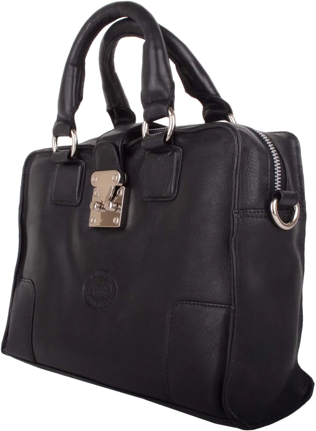 Womens Soft Premium Leather Hand Bag/Shoulder Bag with Detachable Strap