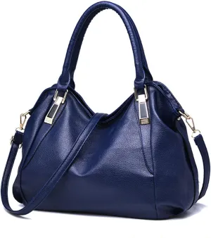 Women's Soft PU Shoulder Bag, Large Capacity Handbag, Fashionable and Elegant Design for Work and Daily Use