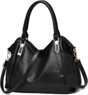 Women's Soft PU Shoulder Bag, Large Capacity Handbag, Fashionable and Elegant Design for Work and Daily Use
