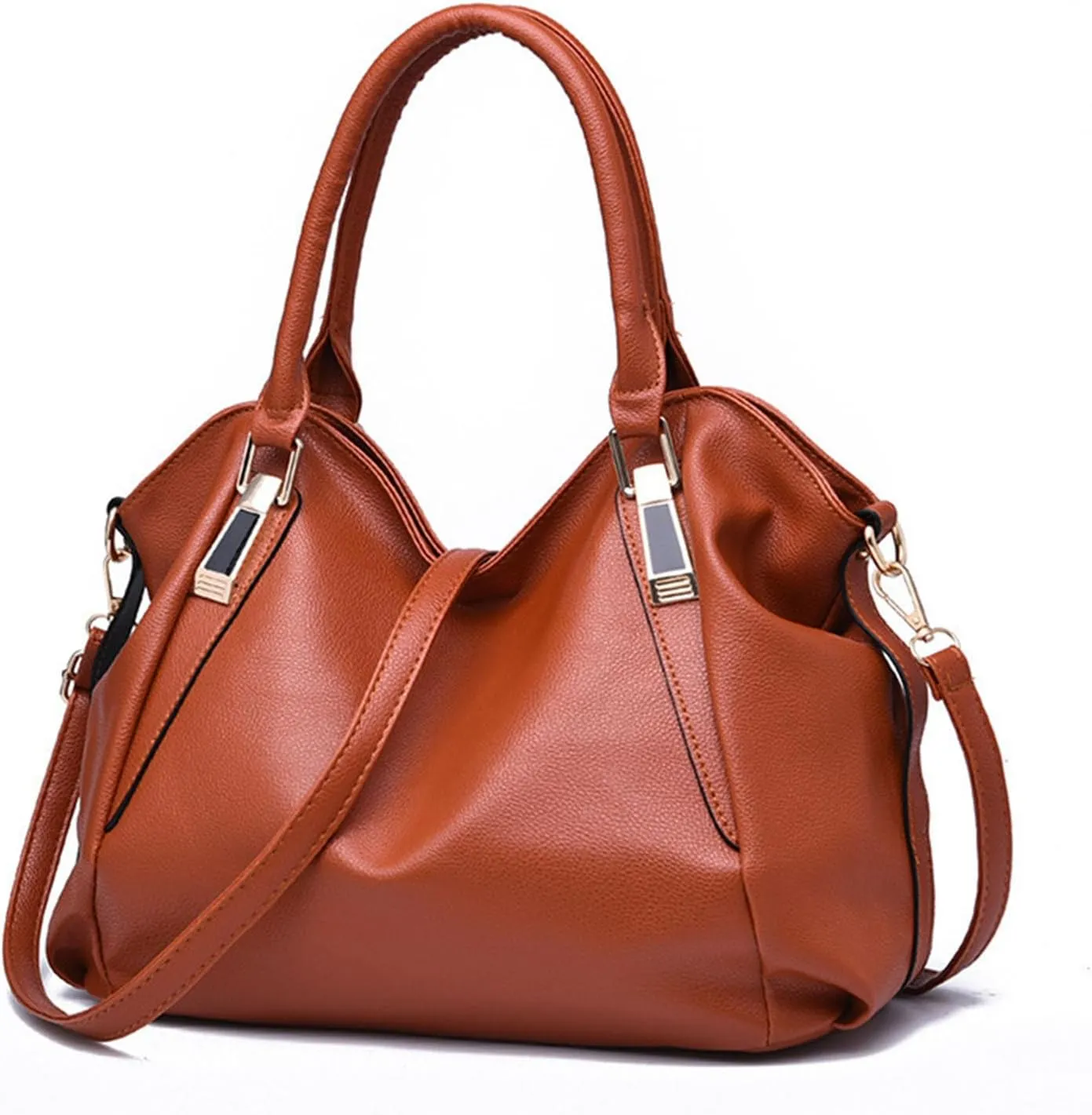 Women's Soft PU Shoulder Bag, Large Capacity Handbag, Fashionable and Elegant Design for Work and Daily Use