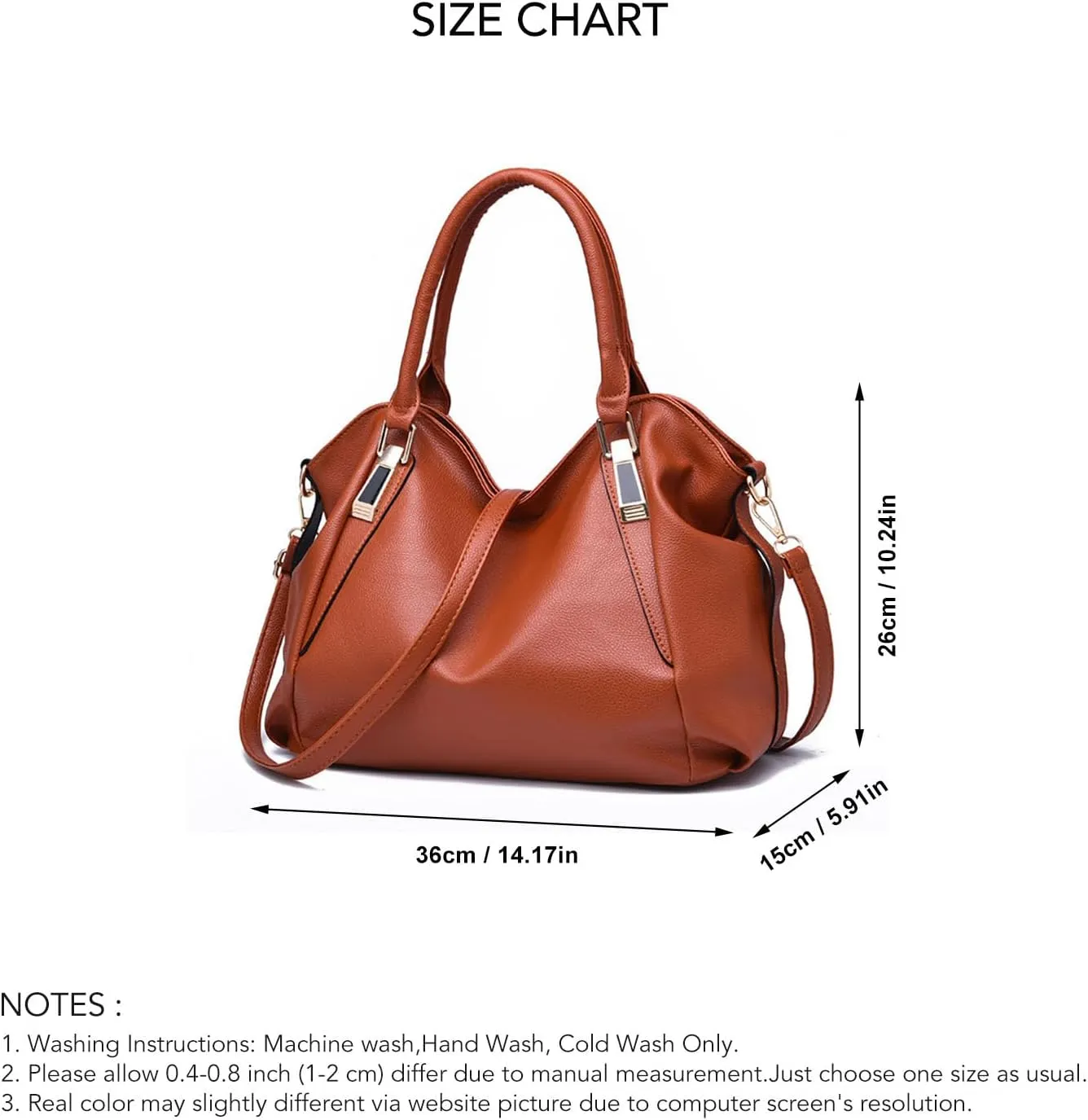 Women's Soft PU Shoulder Bag, Large Capacity Handbag, Fashionable and Elegant Design for Work and Daily Use