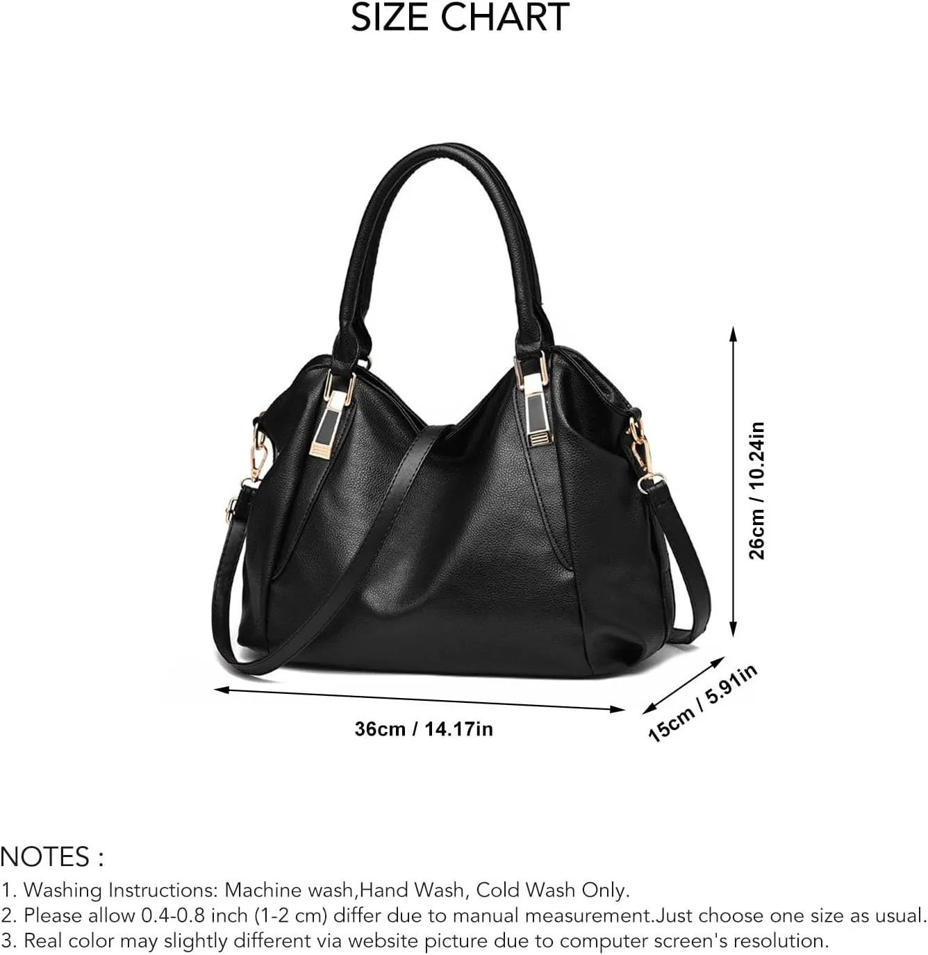 Women's Soft PU Shoulder Bag, Large Capacity Handbag, Fashionable and Elegant Design for Work and Daily Use