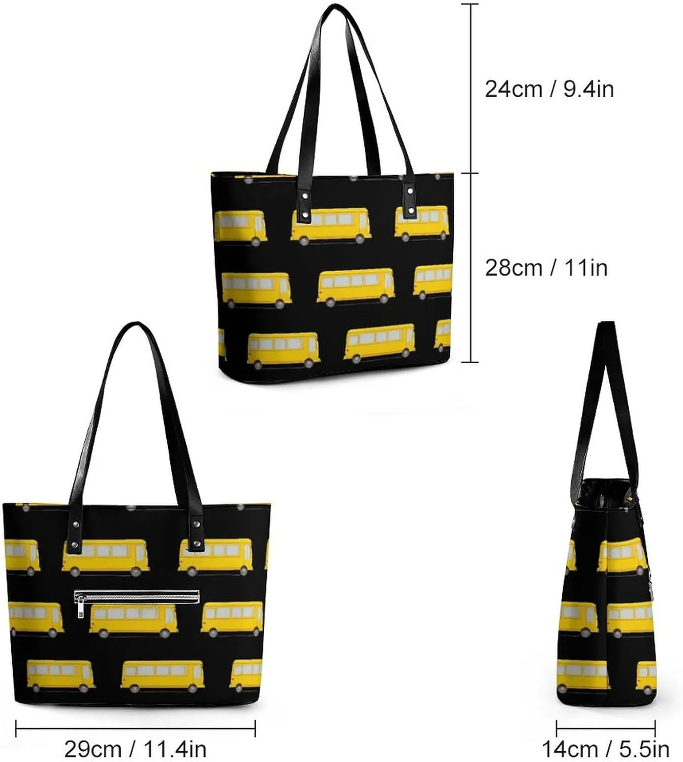Women's Versatile Bucket Bag Soft PU Leather Trendy Shoulder Purse