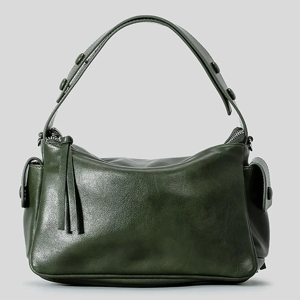 Womens Vintage Shoulder Tote Bag Small Y2k Vegan Leather Crossbody Purse Multi Pocket Handbag Top Handle Satchels