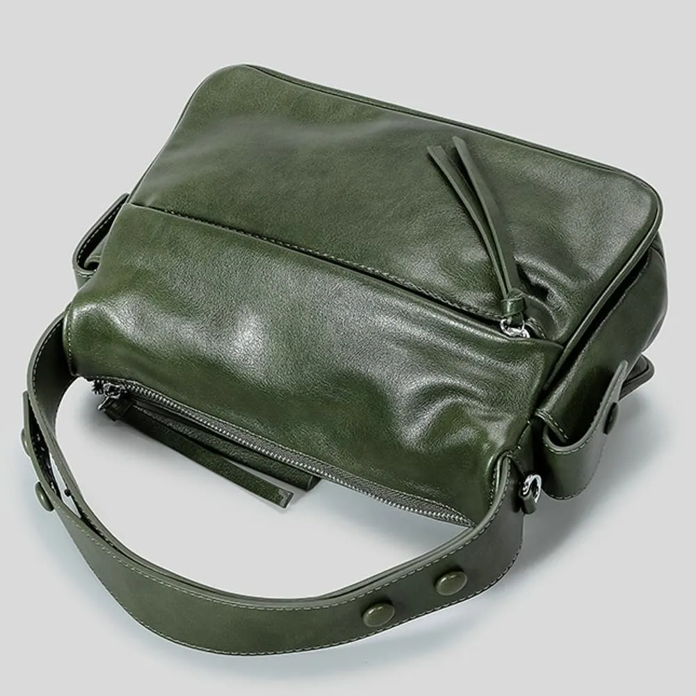 Womens Vintage Shoulder Tote Bag Small Y2k Vegan Leather Crossbody Purse Multi Pocket Handbag Top Handle Satchels