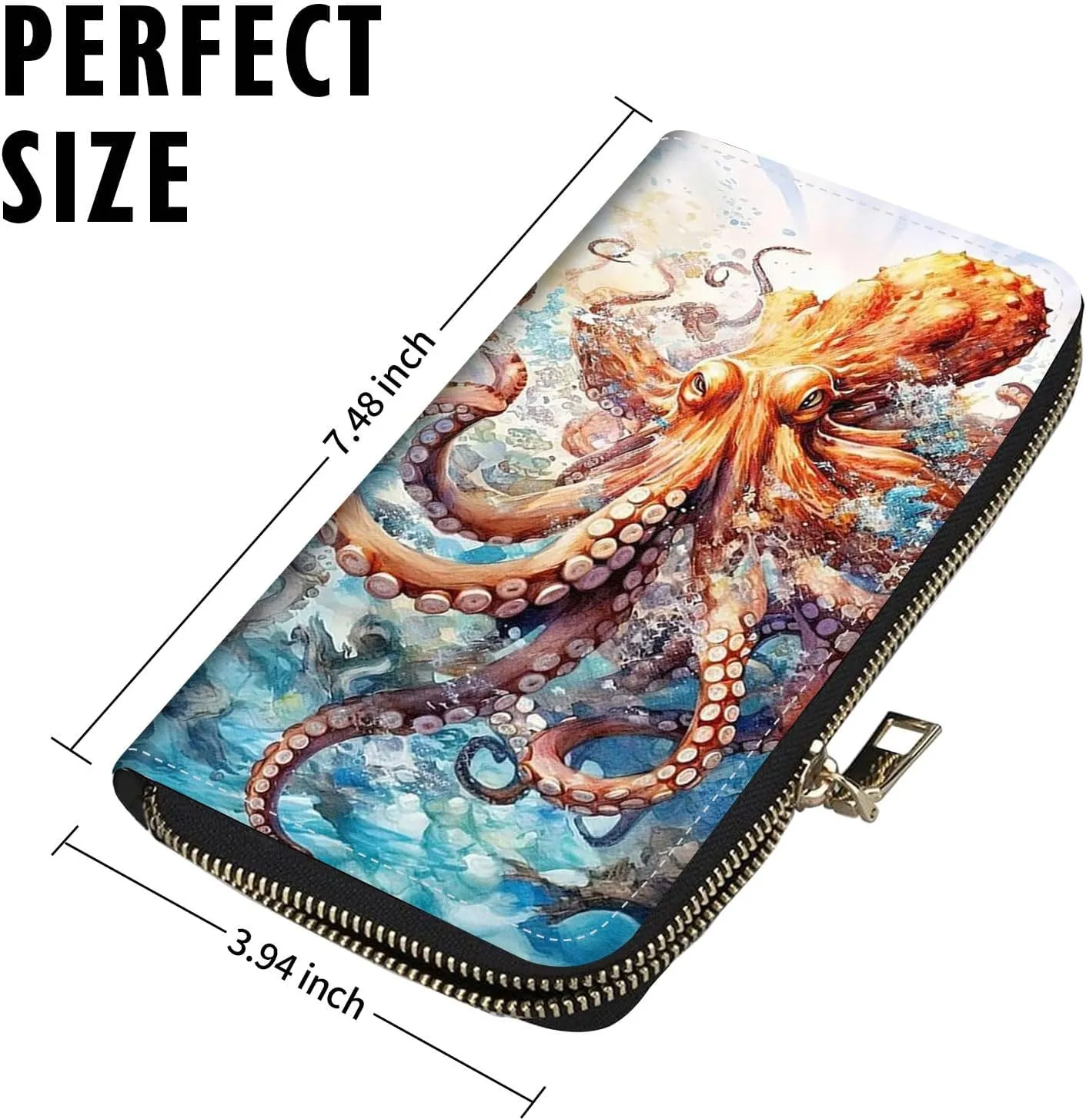 Womens Wallet Large Capacity Clutch Purse for Women Men, PU Leather RFID Blocking Purse Credit Card Clutch