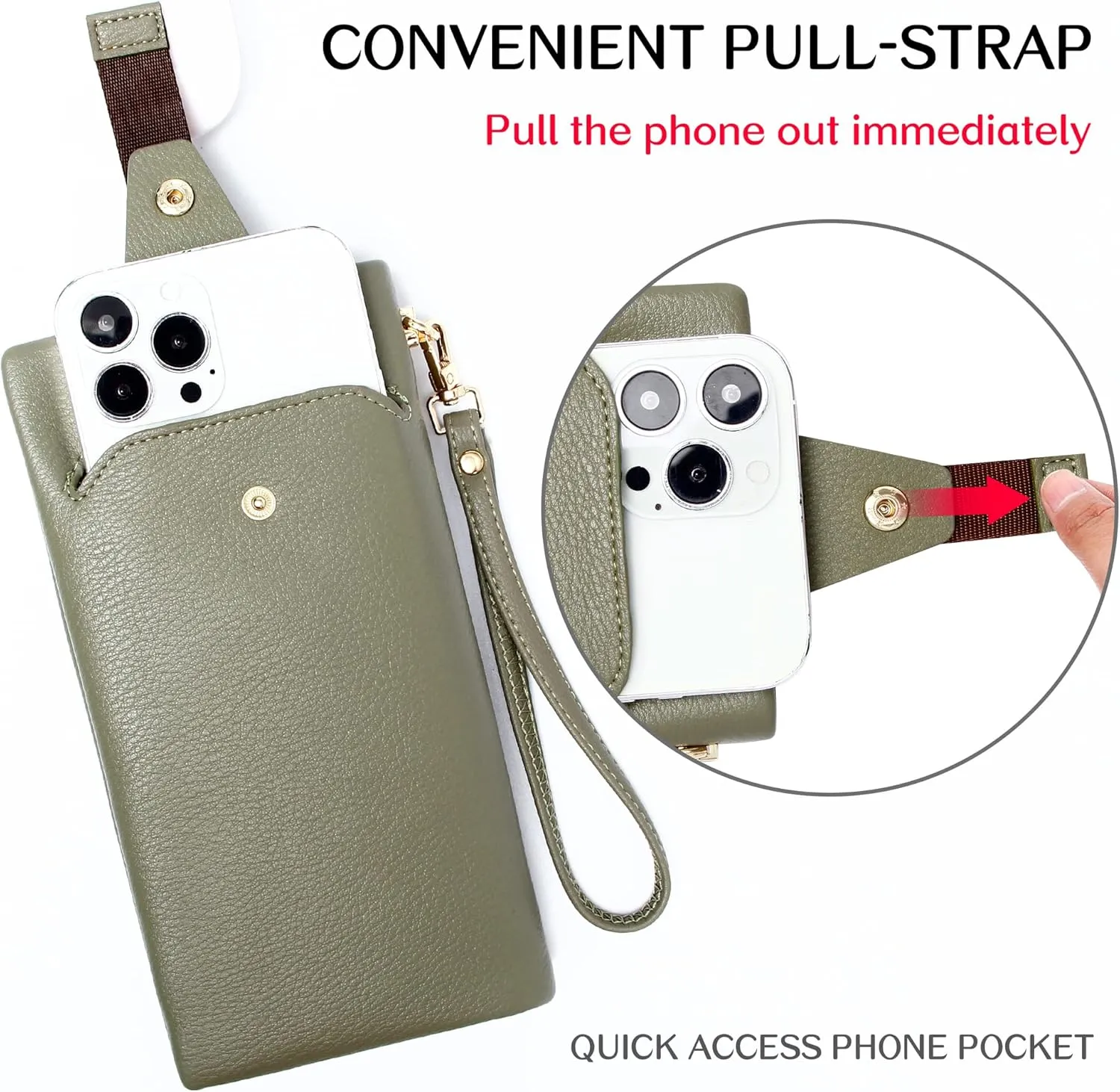 Womens Wallet RFID Large Capacity Zip Around Wallet PU Leather Credit Card Holder Clutch Wristlet Wallet Travel Purse