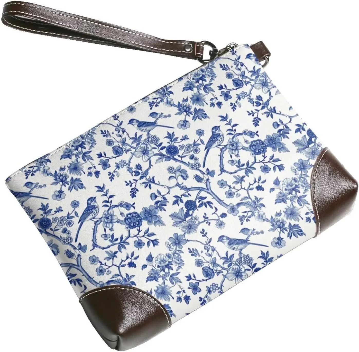 Women's Zip Around Purse Wallet Handbag PU Leather Clutch Wallets for Party
