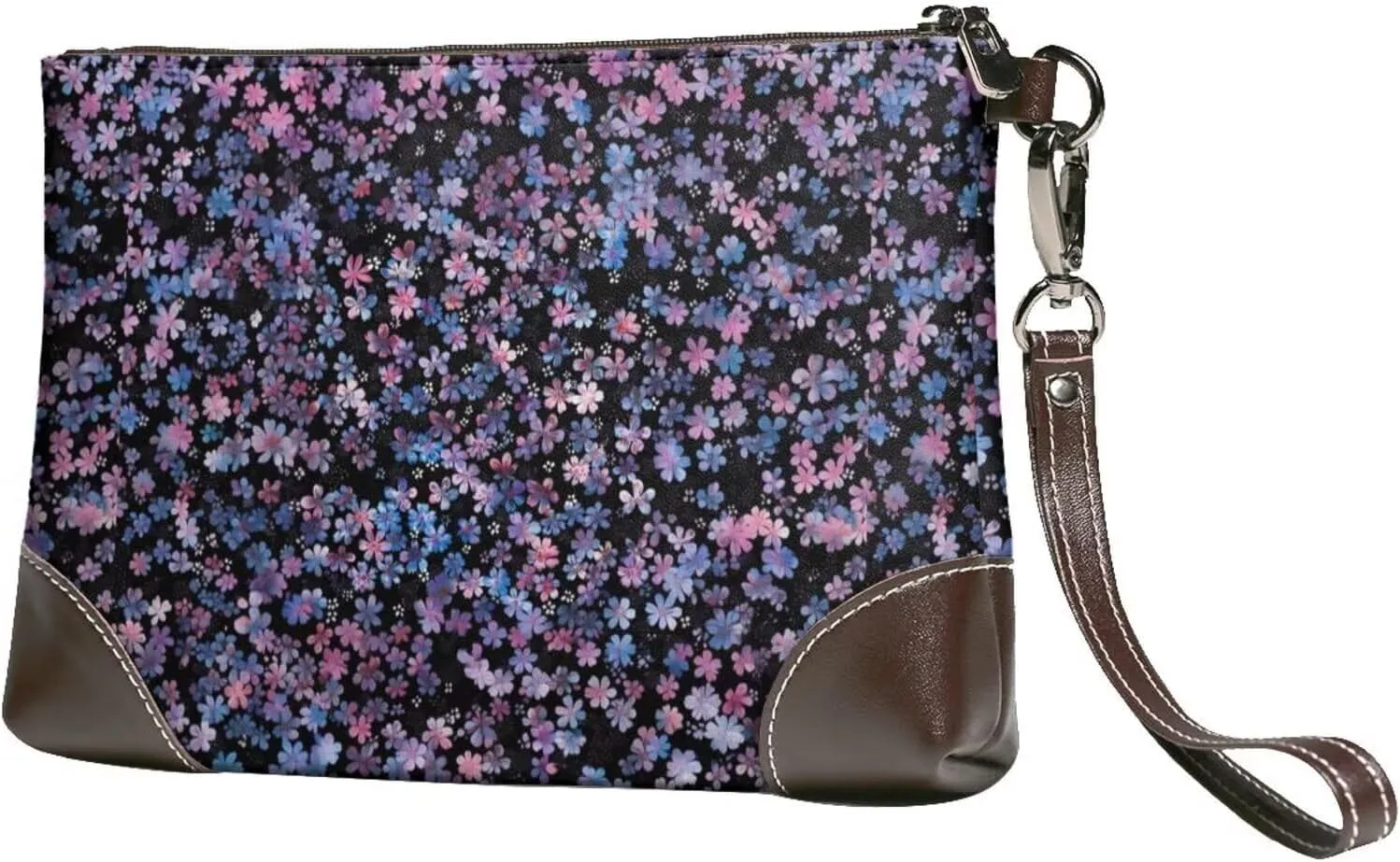 Women's Zip Around Purse Wallet Handbag PU Leather Clutch Wallets for Party