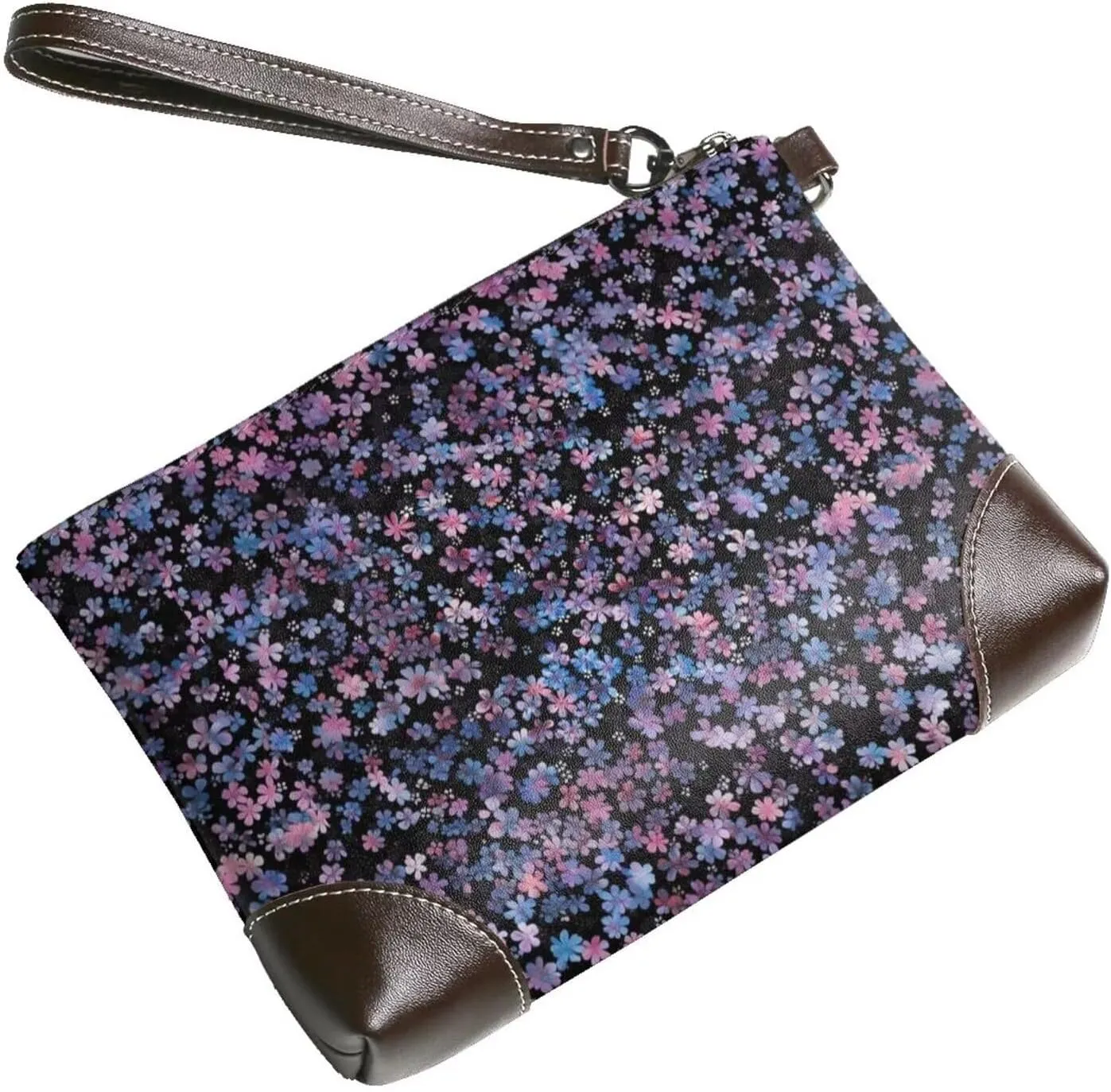 Women's Zip Around Purse Wallet Handbag PU Leather Clutch Wallets for Party