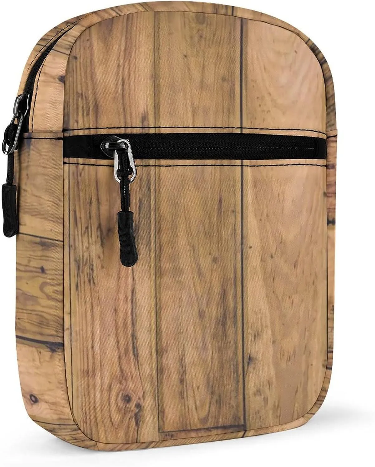 Wooden Wood Planks Detachable Shoulder Strap Small Shoulder Bag Unisex