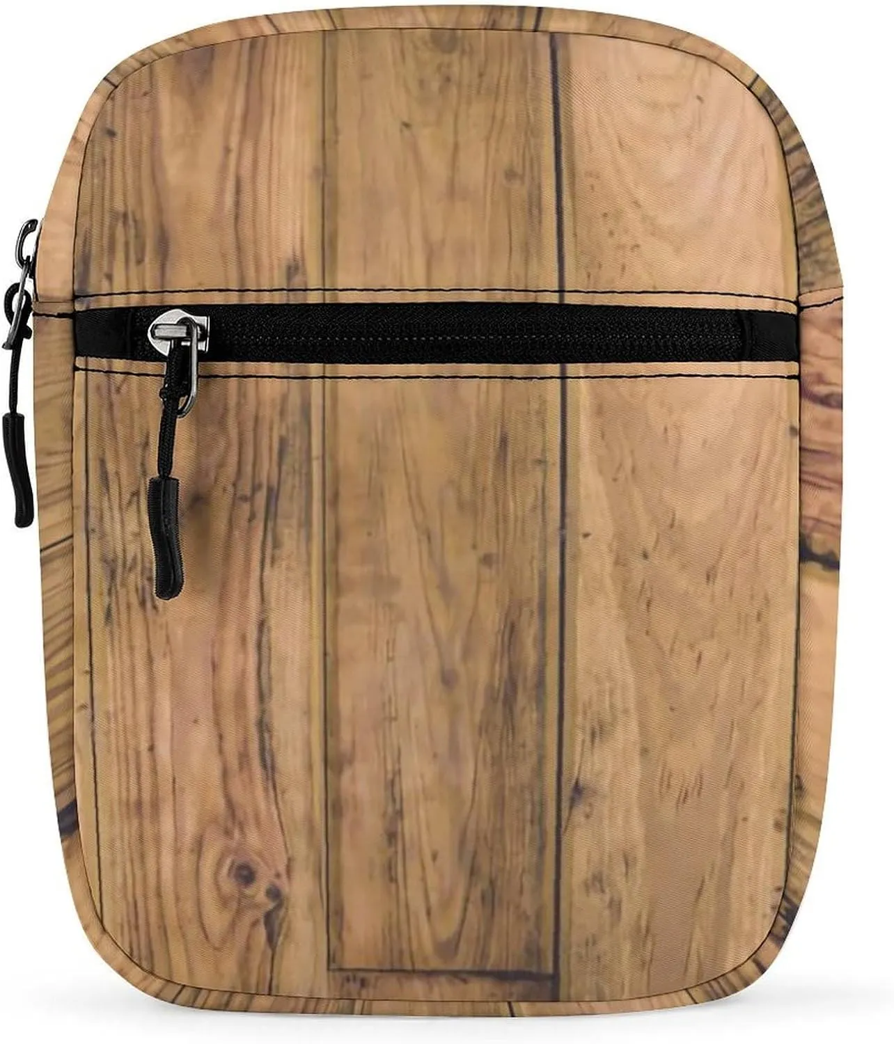 Wooden Wood Planks Detachable Shoulder Strap Small Shoulder Bag Unisex