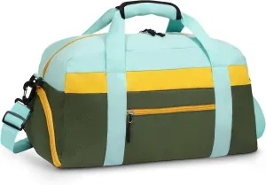 WOOMADA Travel Duffle Bag, Weekend Bag with Wet Pocket & Trolley Sleeve, Overnight Bag With Shoe Compartment, Fit for Sports Practice, Travel and Gifts(army green)