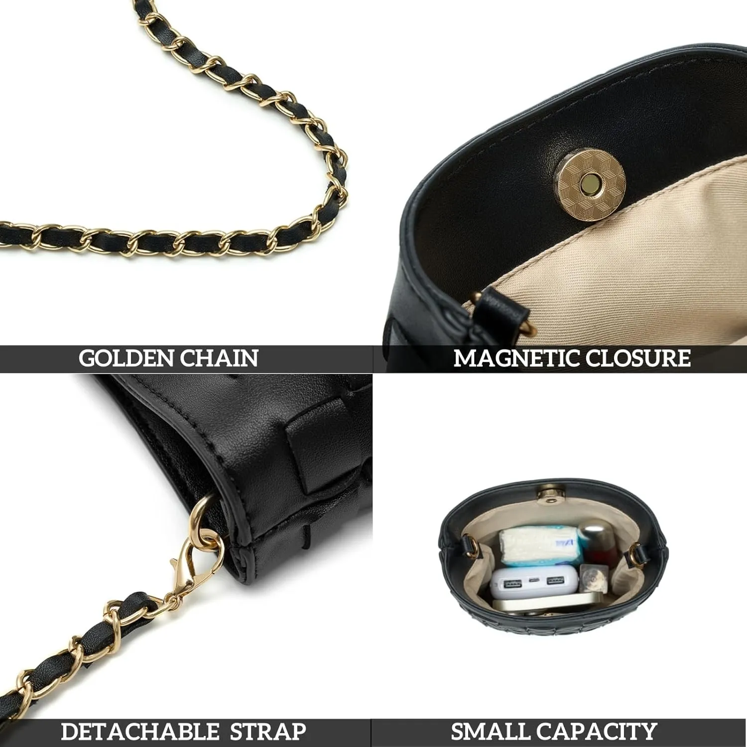 Woven Small Crossbody Bags Cell Phone Purse for Women Teen Girls Small Shoulder Phone Bag