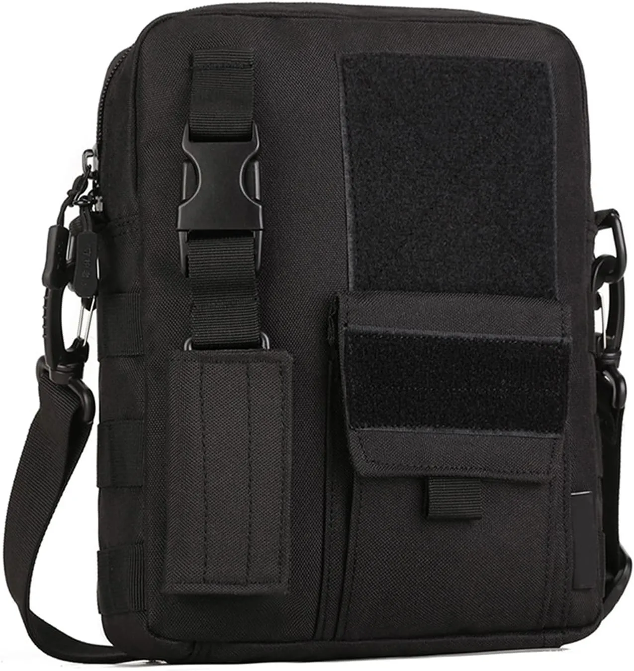 Wowelife Small Canvas Messenger Bag, Classic Vintage Black Shoulder bag, Small Tactical Bag Brown, Crossbody Casual Pack