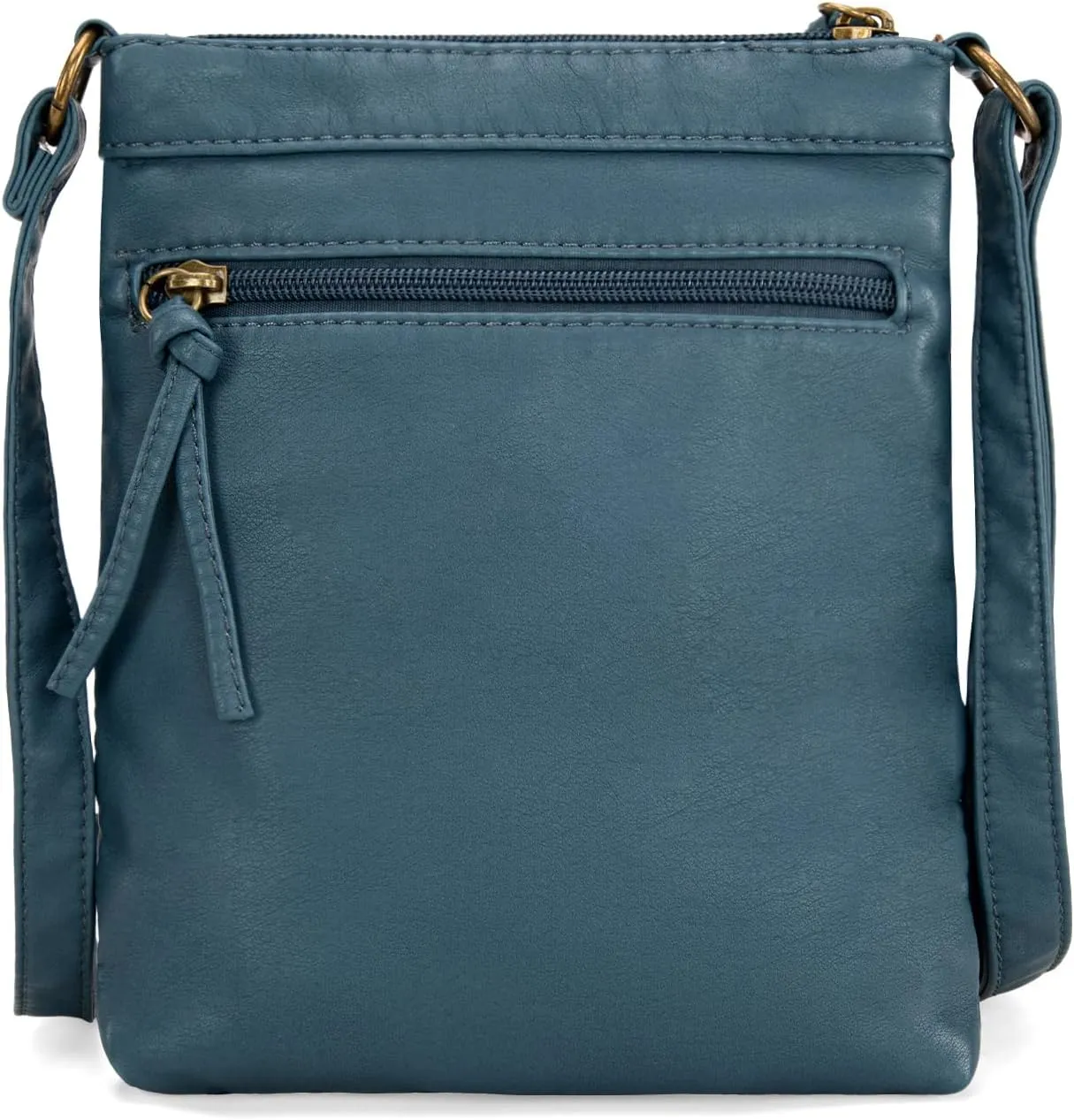 Wrangler Crossbody Bag for Women Small Soft Washed Leather Multi Pocket Shoulder Purses