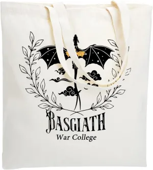 WZJHCL Wingleader Tote Bag Dragon Rider Tote Shopping Bag Fantasy Reader Reusable Grocery Tote Bag Bookish Travel Tote