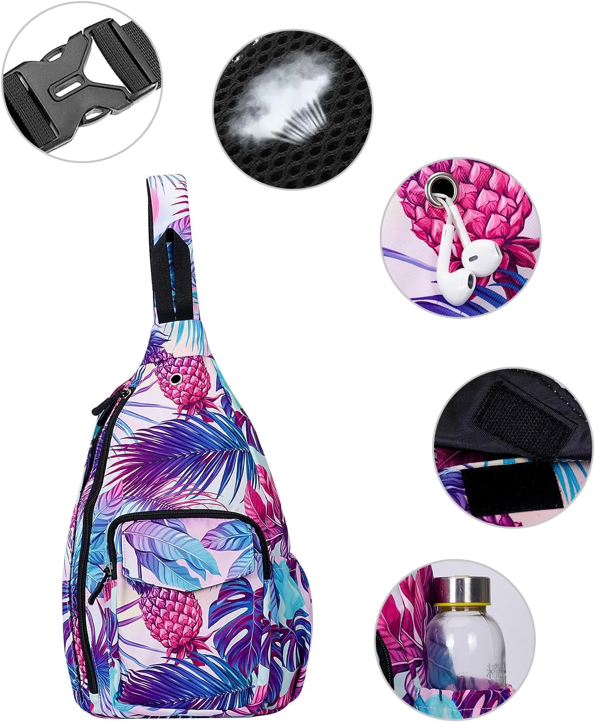 XEYOU Women's Sling Crossbody bag Casual Daypack Outdoor Travel Hiking Backpack for Cycling Walking Dog Hiking