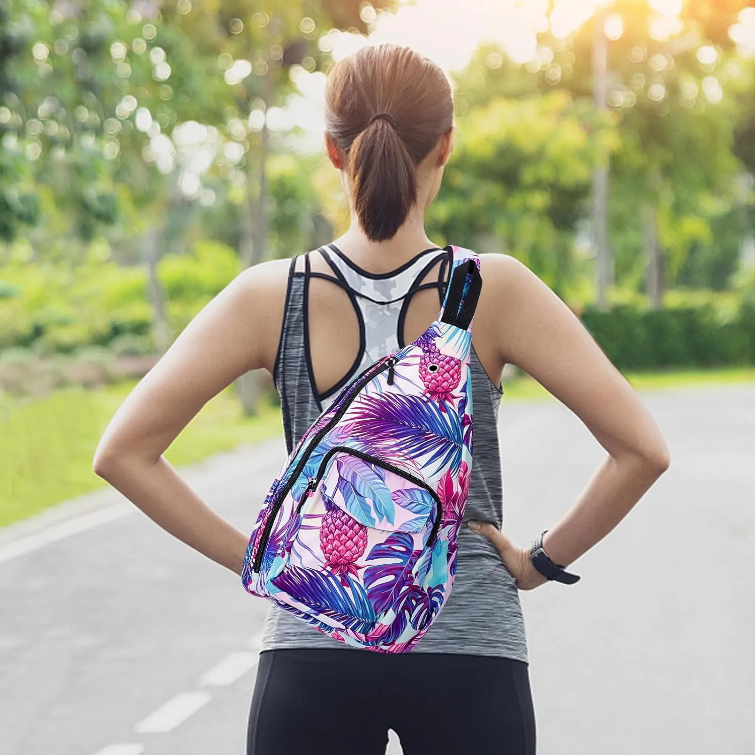 XEYOU Women's Sling Crossbody bag Casual Daypack Outdoor Travel Hiking Backpack for Cycling Walking Dog Hiking