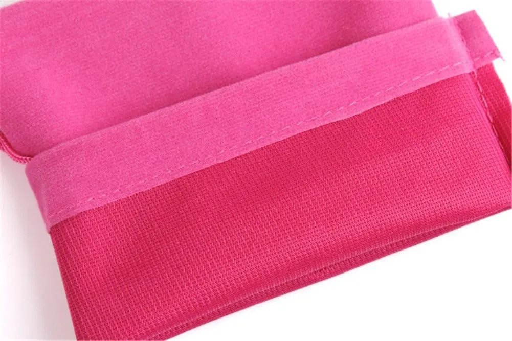 Ximkee 50 Pieces Wholesale Lot - Black Velvet Cloth Jewelry Pouches/Drawstring Bags 3" X 4" (50, Pink)