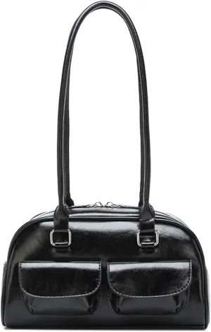 Y2K Shoulder Bag for Women Black Small Purse Brown Purse Trendy Purse Retro Women's Shoulder Handbags Purses