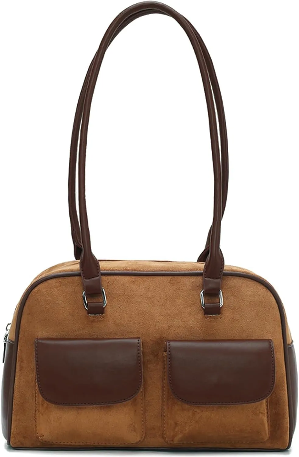 Y2K Shoulder Bag for Women Black Small Purse Brown Purse Trendy Purse Retro Women's Shoulder Handbags Purses