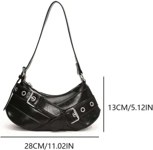 YFGBCX Red Purse for Women Small Shoulder Bag Y2K Trendy Leather Handbag Hobo