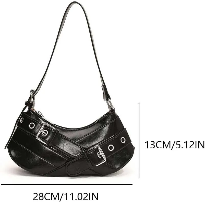 YFGBCX Red Purse for Women Small Shoulder Bag Y2K Trendy Leather Handbag Hobo