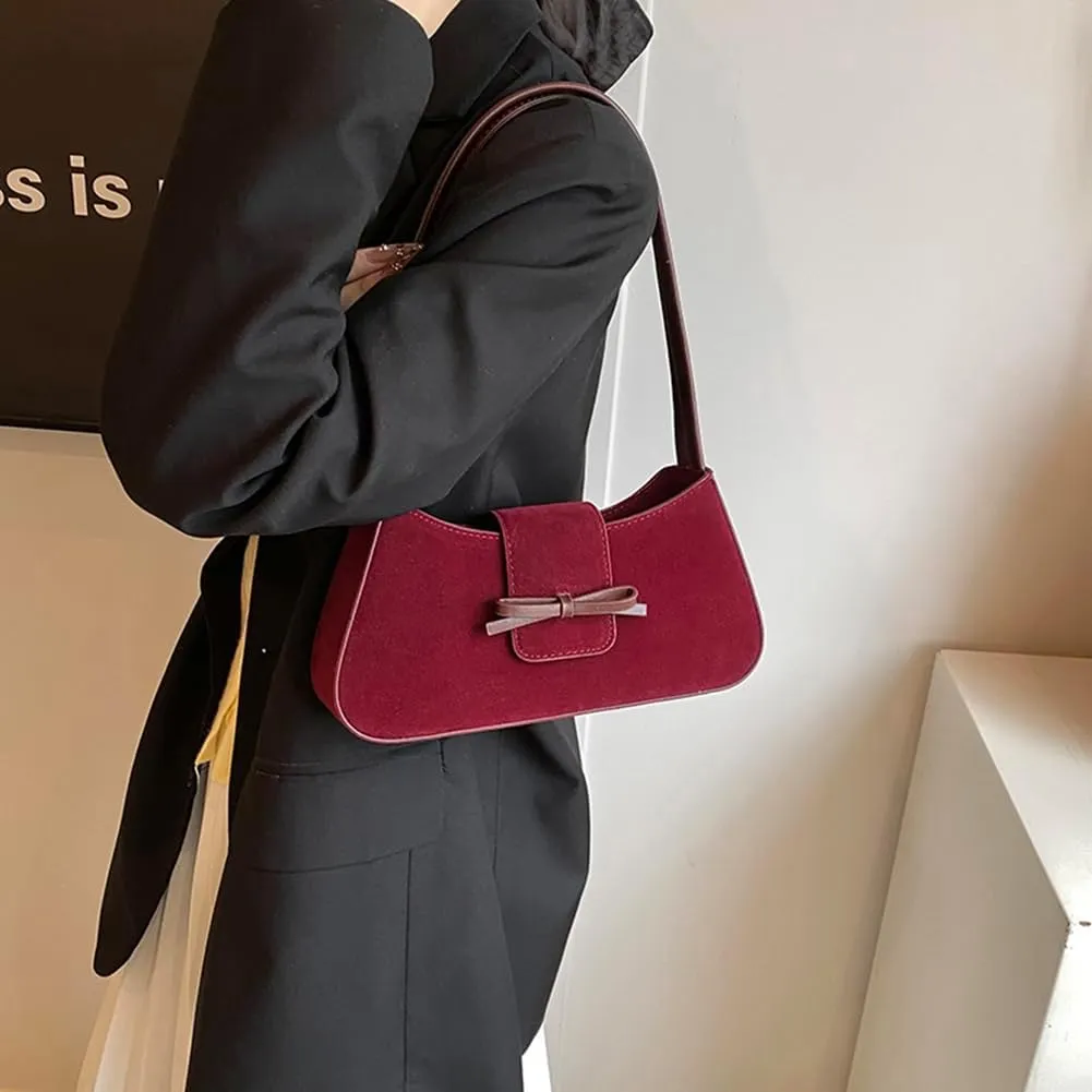 YFGBCX Small Shoulder Bag for Women - Fall Suede Handbag Purse
