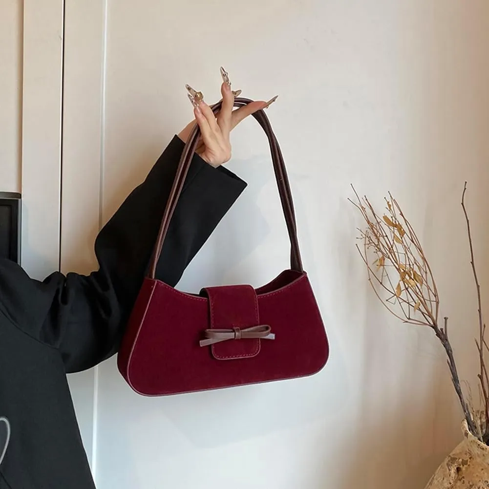 YFGBCX Small Shoulder Bag for Women - Fall Suede Handbag Purse