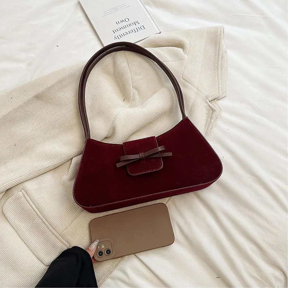 YFGBCX Small Shoulder Bag for Women - Fall Suede Handbag Purse