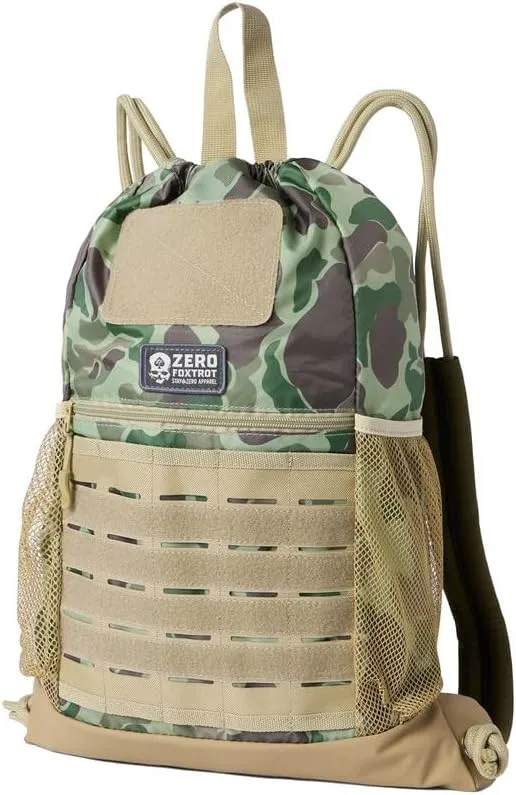 Zero Foxtrot Tactical Drawstring Bag - Frogskin Jungle PTO