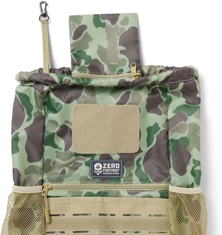 Zero Foxtrot Tactical Drawstring Bag - Frogskin Jungle PTO