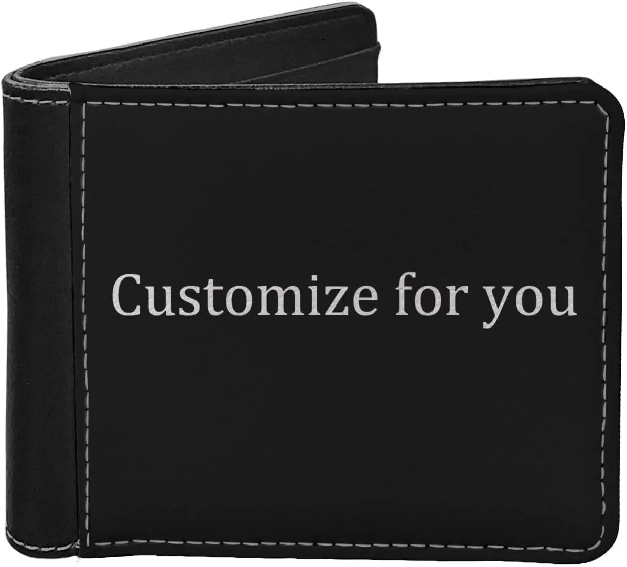 ZFRXIGN American Flag Deer Wallets for Men Billfold Travel Slim Wallet Leather ID Card Holder Organizer Foldable Clutch Reindeer Patriotic Money Bag