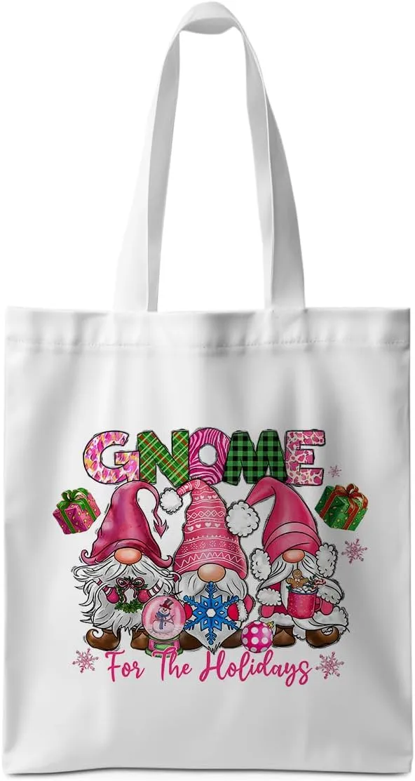 ZHAMEN Gnomes Gifts for Women - Funny Thanksgiving Pumpkin Christmas Halloween Sunflower Tote Bag